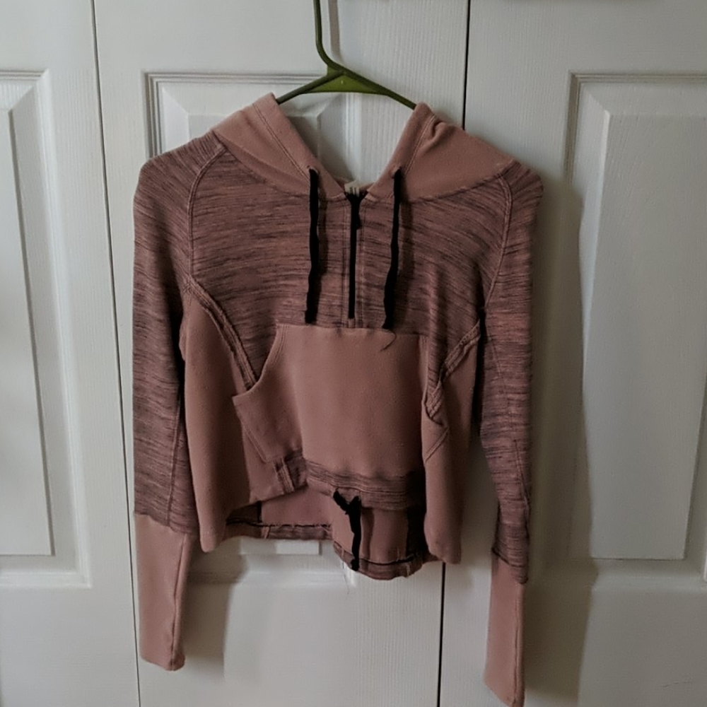 Free People movement cropped hoodie